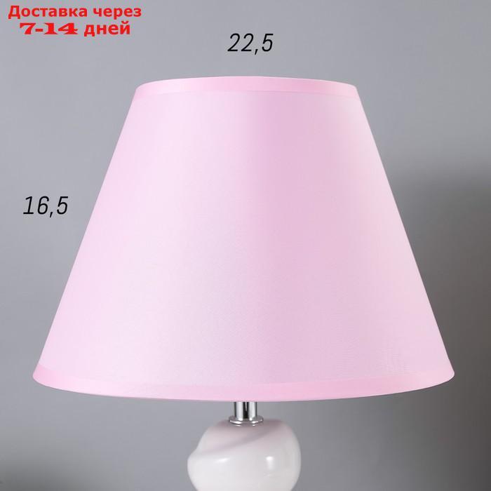 Настольная лампа 16870/1 E14 40Вт бело-розовый 23х23х35 см - фото 5 - id-p210327491