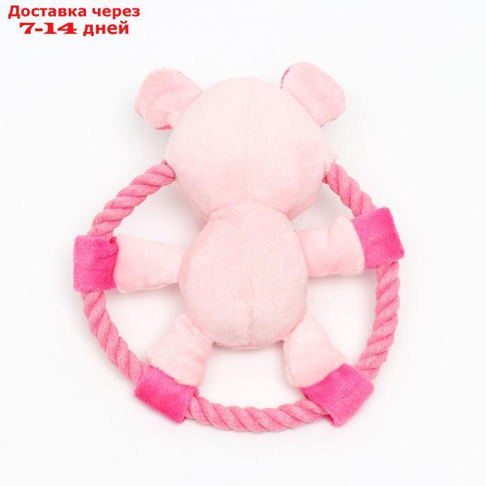 Игрушка текстильная "Свинка в кольце", 18 х 13 см - фото 2 - id-p210327551