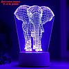 Светильник "Слон" LED RGB от сети 9,5х12,5х19см, фото 4