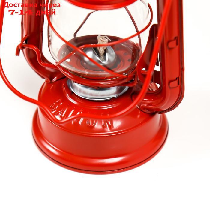 Керосиновая лампа декоративная красный 9,7х12,5х11,5 см - фото 4 - id-p210327804