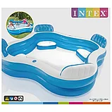 Бассейн надувной INTEX детский квадратный 229х229х66 см, фото 8