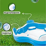 Бассейн надувной INTEX детский квадратный 229х229х66 см, фото 6