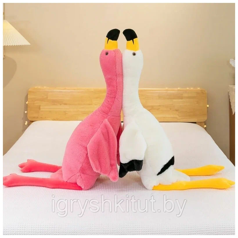 Мягкая игрушка-подушка Фламинго, 2 цвета, 90 см - фото 1 - id-p210396080