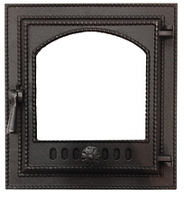 Дверца герметичная Везувий 210 со стеклом 290х325