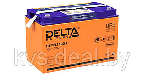 Аккумуляторная батарея DTM 12100 L Delta AGM 100Ач 12лет