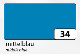 FOLIA Цветная бумага, 130 г/м2, 50х70 см, голубой темный