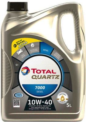 Моторное масло Total Quartz 7000 Diesel 10W40 / 201524 / 214108 - фото 1 - id-p210402375