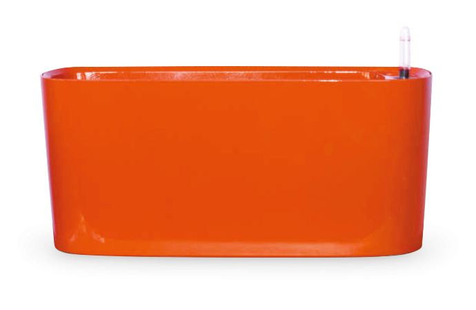 Горшок Самополивающийся овальный оранжевый - фото 1 - id-p210502637