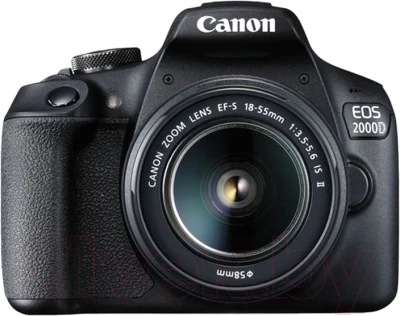 Зеркальный фотоаппарат Canon EOS 2000D Kit EF-S 18-55mm IS II / 2728C003 - фото 1 - id-p210540642