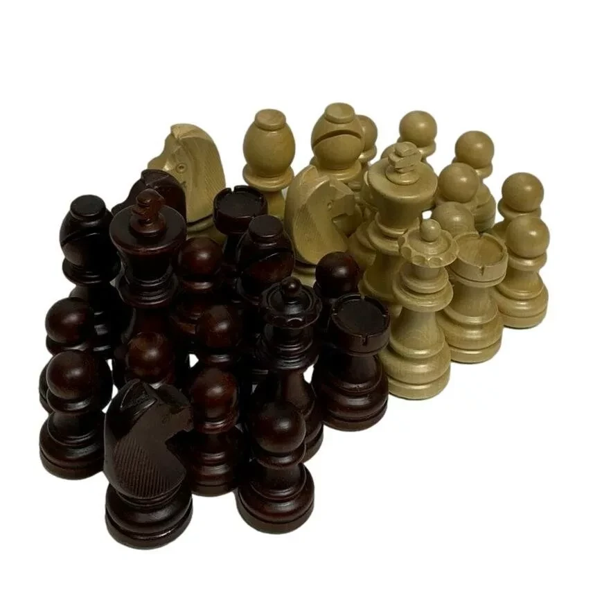 Набор фигур шахматных ручной работы "Стаунтон №7 " с утяжелением, король 10.5 см Madon , Польша - фото 2 - id-p210568730
