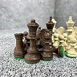 Набор фигур шахматных ручной работы "Стаунтон №4 " с утяжелением , король 8,5 см , Madon , Польша, фото 4