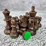 Набор фигур шахматных ручной работы "Стаунтон №4 " с утяжелением , король 8,5 см , Madon , Польша, фото 7