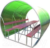 Беседка КомфортПром Пион 3м с покрытием