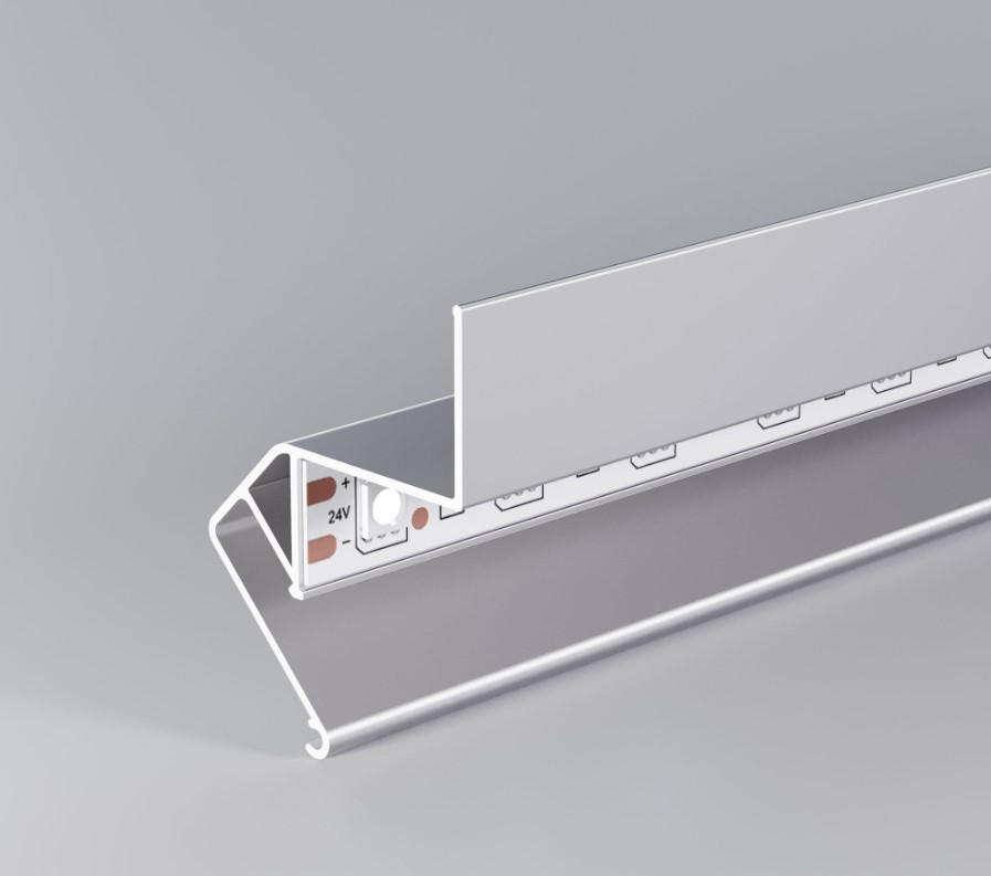 LL-2-ALP020 Теневой профиль для натяжных потолков для LED ленты (под ленту до 10 mm) - фото 2 - id-p210576756