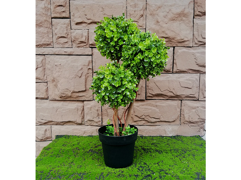 Искусственное растение Самшитовый бонсай 70 - фото 1 - id-p210362329