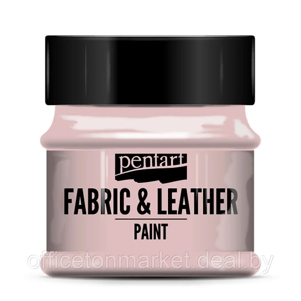 Краска для текстиля "Pentart Fabric & Leather paint", 50 мл, розовый - фото 1 - id-p207922294