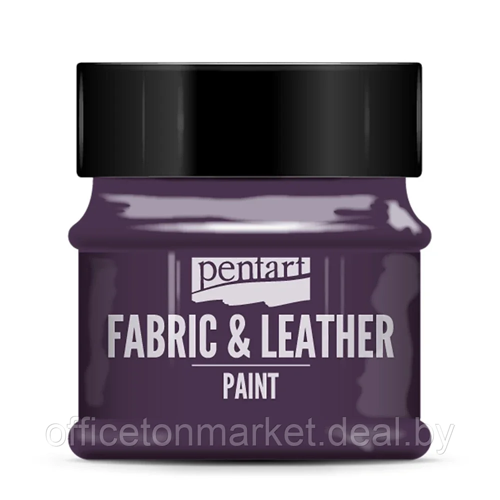 Краска для текстиля "Pentart Fabric & Leather paint", 50 мл, фиолетовый - фото 1 - id-p207922302