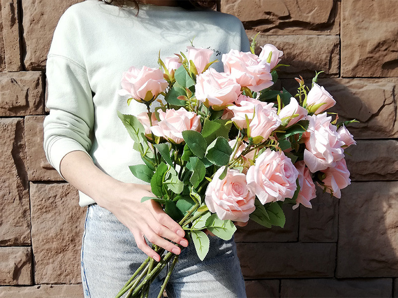 Искусственный цветок Роза FG-GT41-27 персиковая - фото 1 - id-p210505763