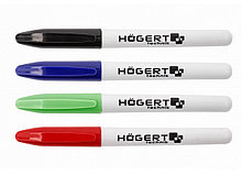 HOEGERT Маркеры перманентные, разных цветов, 4 шт - HT3B781