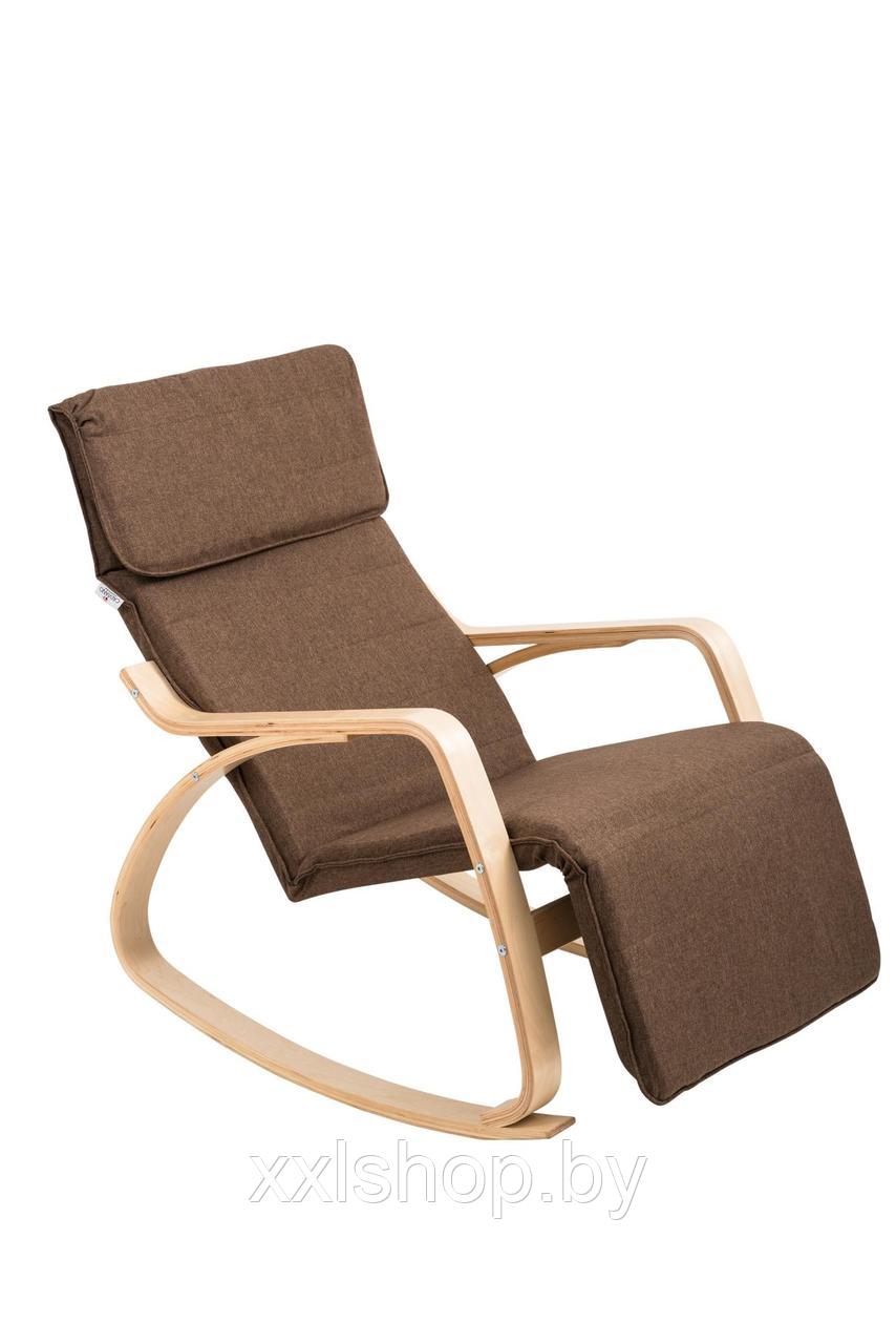 Кресло-качалка Calviano Relax 1103 коричневое - фото 1 - id-p210577213
