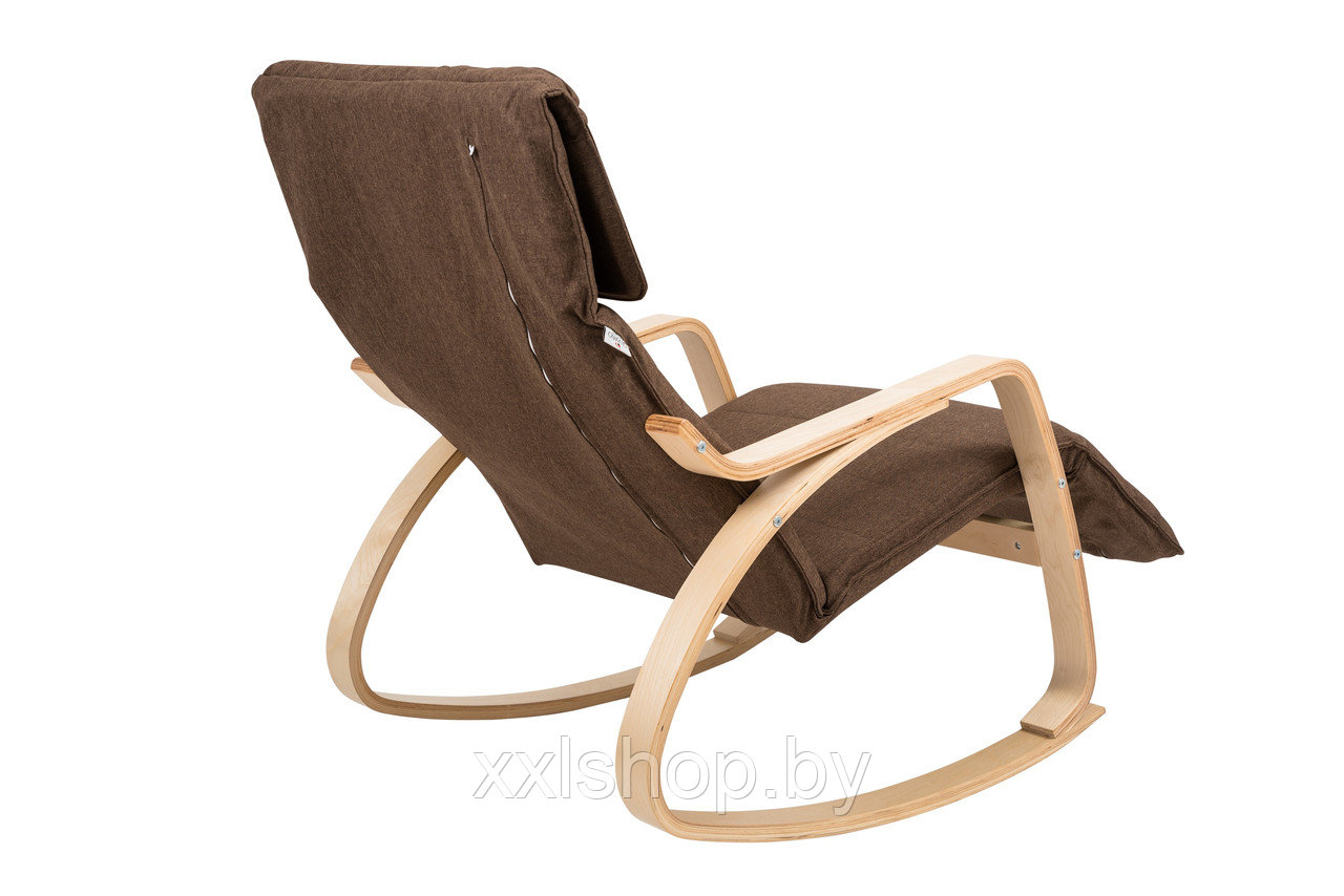 Кресло-качалка Calviano Relax 1103 коричневое - фото 2 - id-p210577213