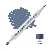 Маркер перманентный двусторонний "Sketchmarker", CG4 серый холодный №4