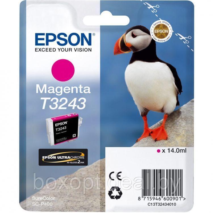 Картридж Epson T3243 Magenta C13T32434010 (Original) - фото 1 - id-p210577251