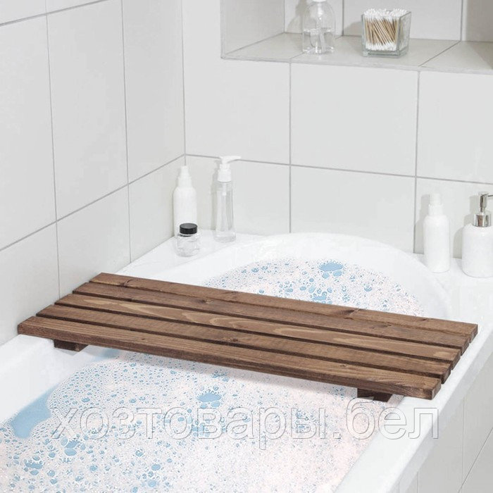 Сиденье для ванны с покрытием 68х30х3,5 см