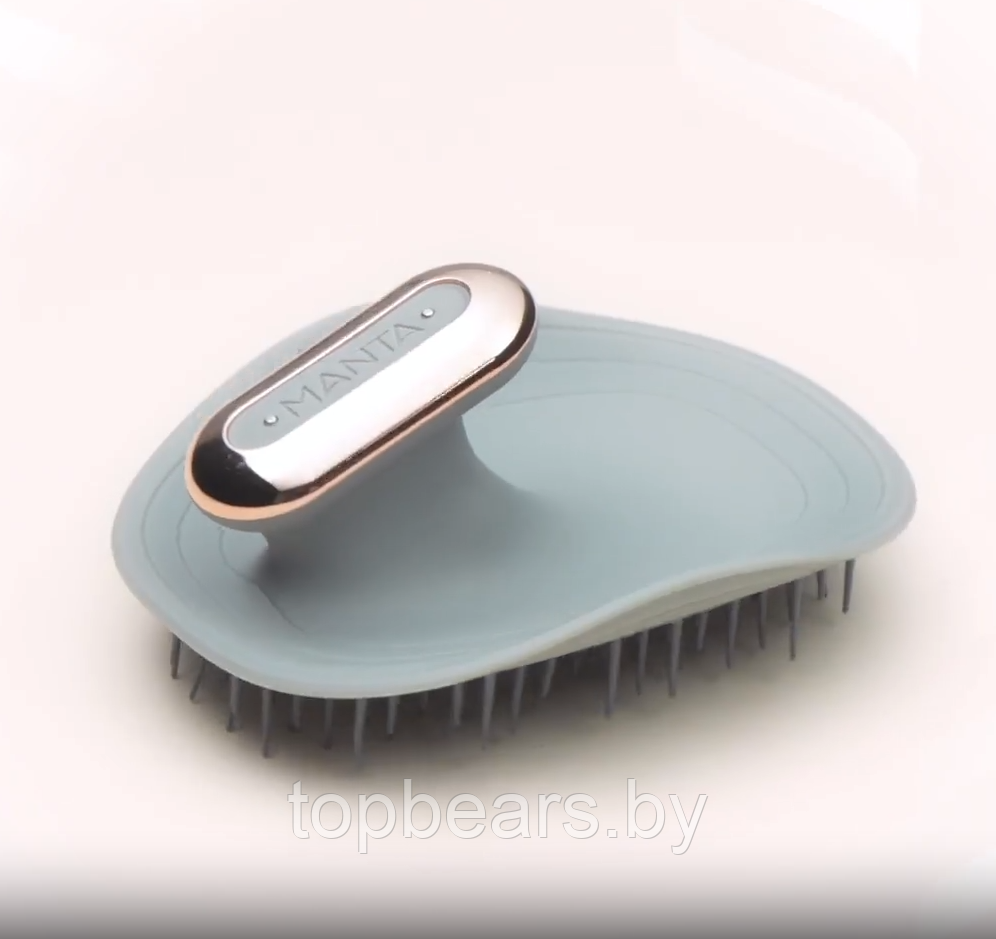 Массажная щетка для головы и волос Massager Shampoo Brush (2 режима, USB) / Влагозащитная моющая и массажная - фото 4 - id-p210578430