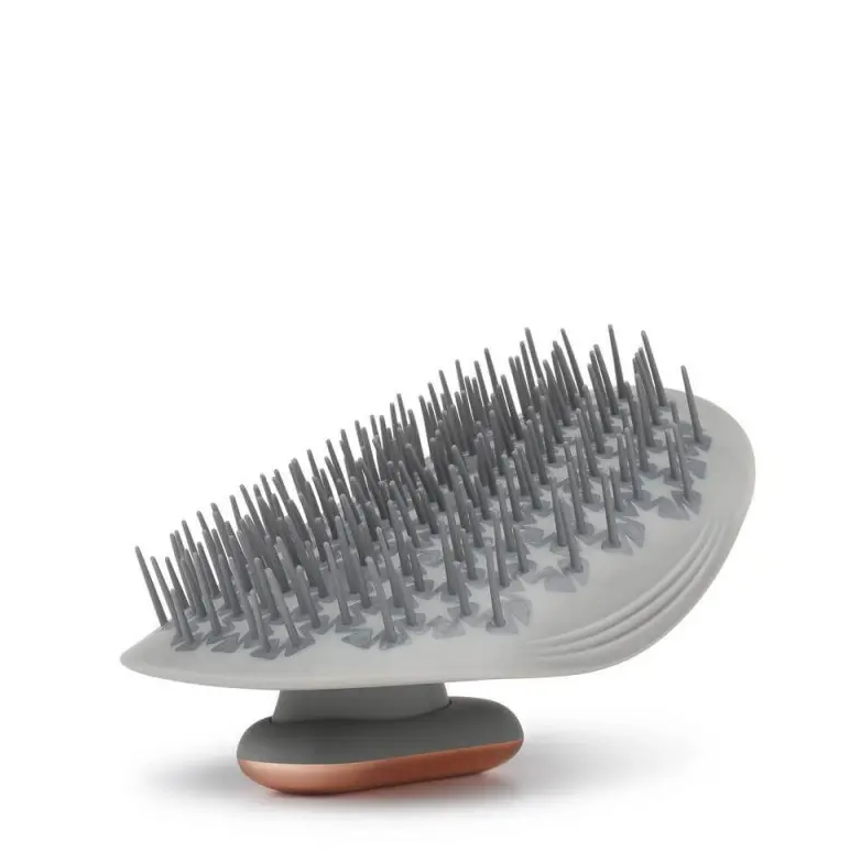 Массажная щетка для головы и волос Massager Shampoo Brush (2 режима, USB) / Влагозащитная моющая и массажная - фото 4 - id-p210578585