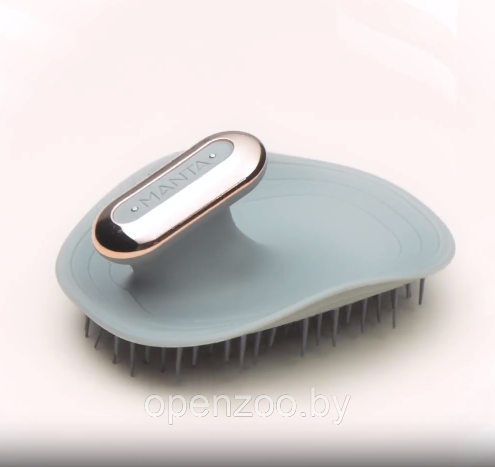 Массажная щетка для головы и волос Massager Shampoo Brush (2 режима, USB) / Влагозащитная моющая и массажная - фото 4 - id-p210578631