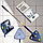 Швабра треугольная c отжимом для мытья полов и окон Multifunctuonal mop 130 см. / Телескопическая швабра с, фото 3