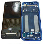 Средняя часть корпуса с рамкой Xiaomi Mi 9 lite (синий)