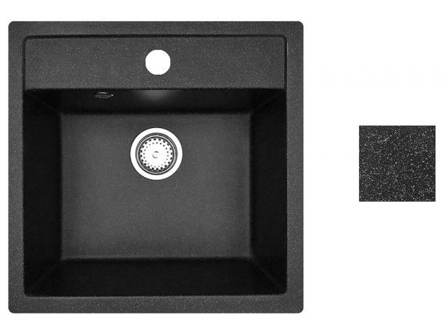 Мойка кухонная из искусственного камня STAR черный 510х505 мм, AV Engineering - фото 1 - id-p199979501