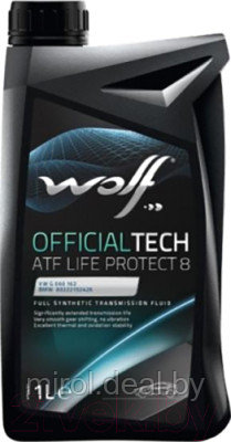 Трансмиссионное масло WOLF OfficialTech ATF Life Protect 8 / 3016/1 - фото 1 - id-p210595556