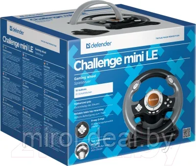 Игровой руль Defender Challenge Mini LE / 64351 - фото 6 - id-p210594300