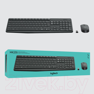 Клавиатура+мышь Logitech MK235 / 920-007948 - фото 3 - id-p210364915