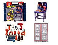 Детский набор строительных инструментов 661-74 Super Tool в чемоданчике с верстаком - фото 2 - id-p29831524
