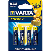 Батарейки Energy LR03/4ВР AAA Varta
