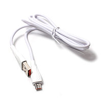 Кабель Profit LS611 USB-A - microUSB 1m 25W белый