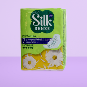 Прокладки жен. гигиен. ультратонкие. OLA, SILK SENSE, Ромашка, 7 шт