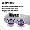 Умная настольная световая музыкальная лампа с функцией беспроводной зарядки, будильник, ночник, APP, фото 5