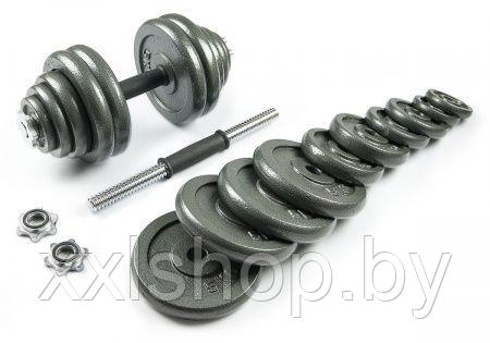 Набор металлических гантелей Atlas Sport 40 кг (2*20 кг) - фото 2 - id-p210755488