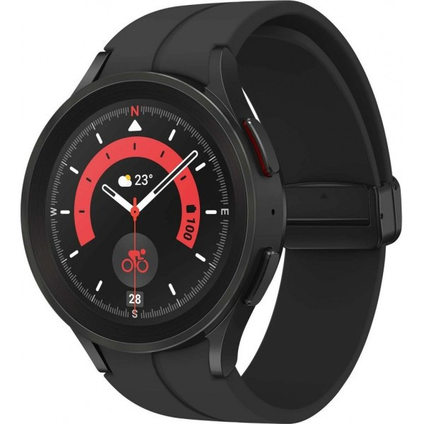 Умные часы Samsung Galaxy Watch5 Pro 45 мм (SM-R920) Черный титан - фото 1 - id-p210755525