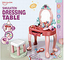 Детский туалетный столик со стульчиком / Детское трюмо со светом и звуком 678-2A, фото 3