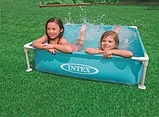 Бассейн каркасный INTEX 57173NP MINI FRAME 122х122х30см, фото 4