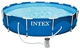 Каркасный бассейн INTEX 28202NP Metal Frame Set с фильтр-насосом 305х76 см, фото 4