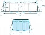 Бассейн каркасный INTEX 26790NP Prism Frame Rectangular с фильтр-насосом 400х200х122 см, фото 7
