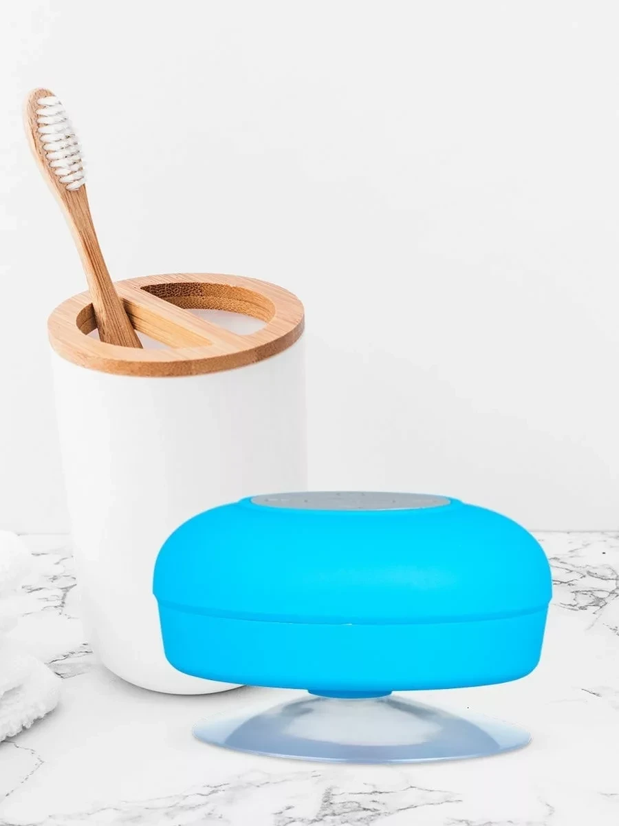 Водонепроницаемая Bluetooth колонка для душа BathBeats (голубой) - фото 3 - id-p210757810