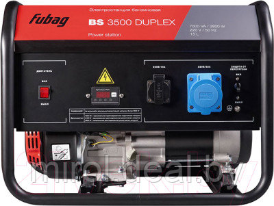 Бензиновый генератор Fubag BS 3500 Duplex / 431249 - фото 2 - id-p210763815